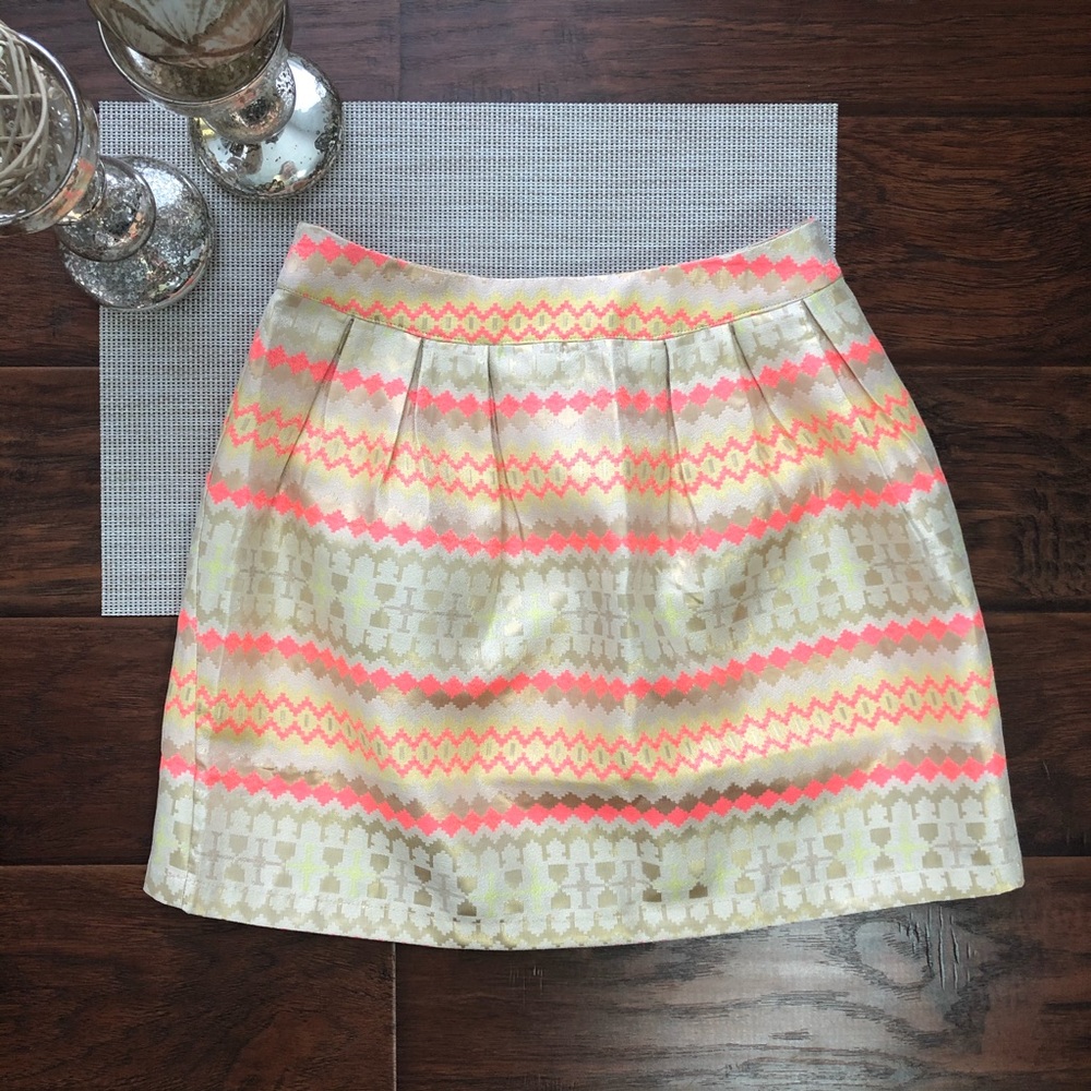 Jun and Ivy Metallic Mini Skirt